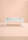 Rattan Breakfast Tray - White