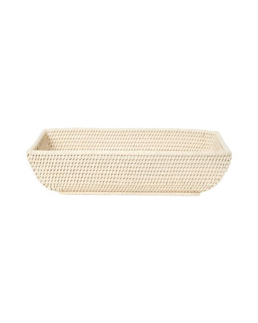 Serving Piece Wiltshire Long Rattan Basket in Sand Colour