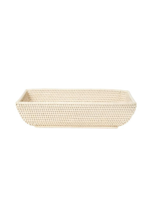 Wiltshire Long Rattan Basket in Sand Colour