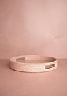 Majesty Rattan Serving Tray - Pink