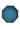 Ursula's Favourite Small Octagon Tray - Lagoon