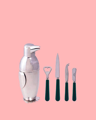 Shaken or Stirred? Coctail Shaker & Cheese Serving Set