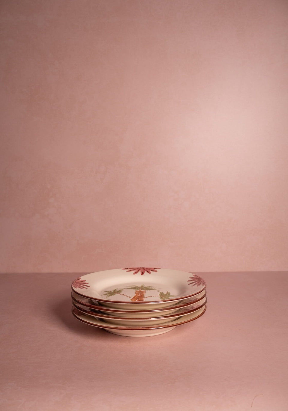 Arabella Side Plate, Green Palm Tree