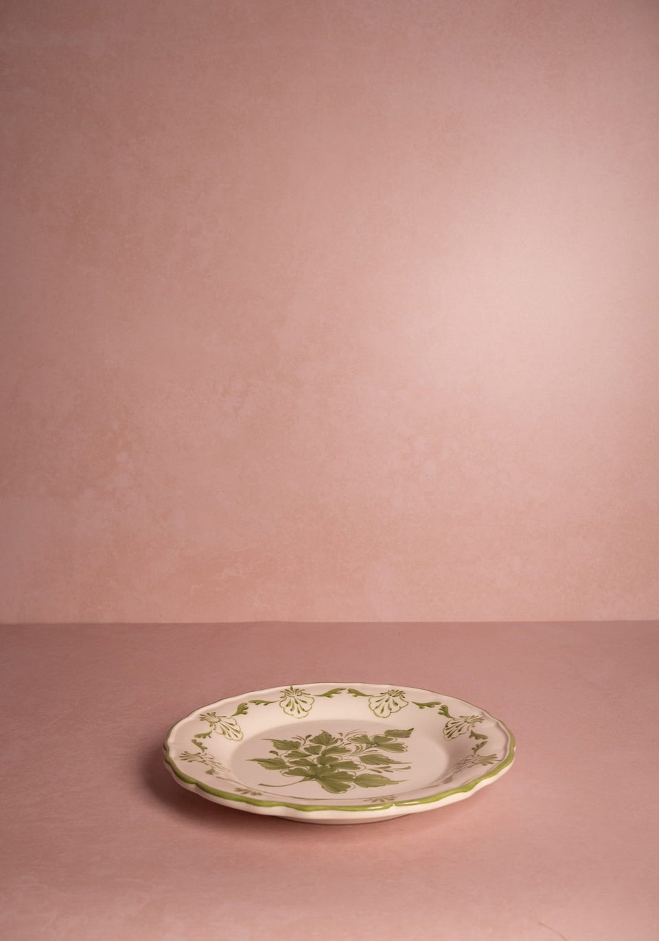Cara Shell Side Plate, Green