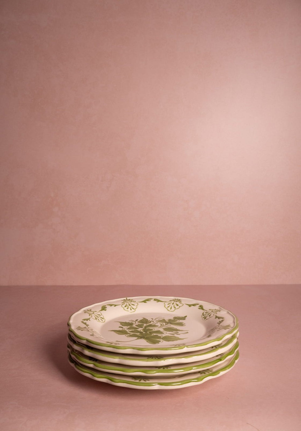 Cara Shell Side Plate, Green