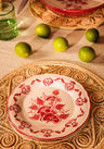 Cara Shell Side Plate, Red Set of 4