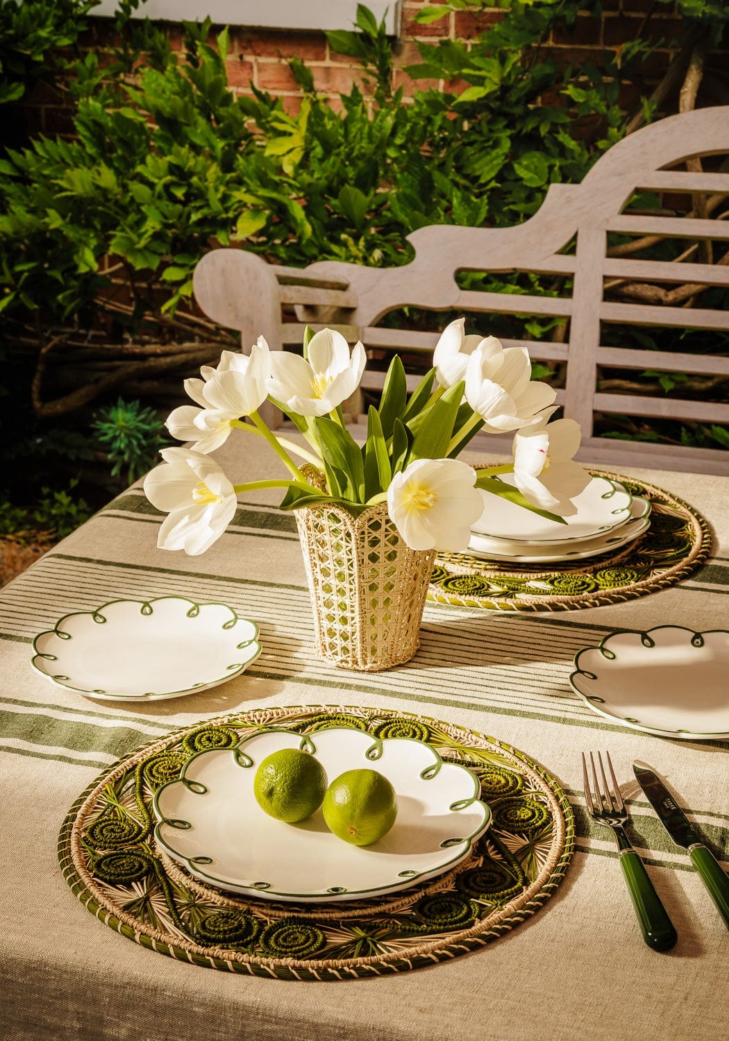 Side Plate Glorious Green Scalloped Side Plates - Set of 4