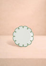 Glorious Green Scalloped Side Plates - Set of 4