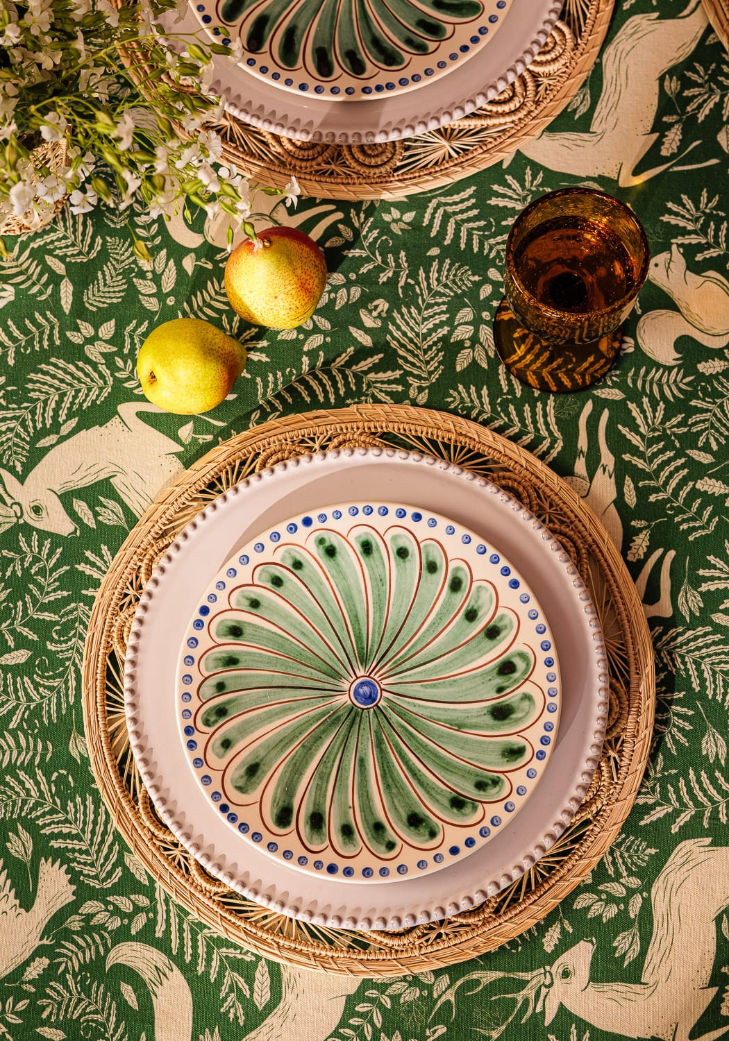 Side Plate Peacock Side Plate, Green