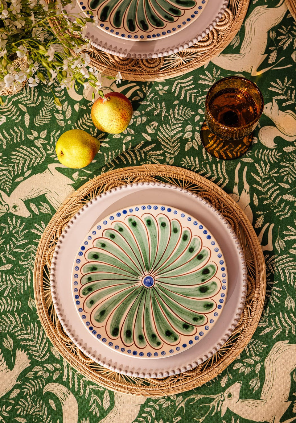 Side Plate Peacock Side Plate, Green