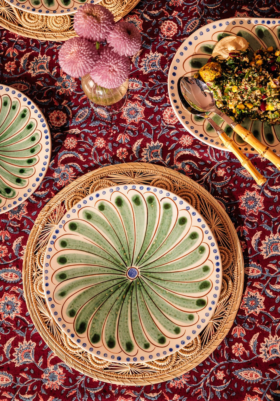 Side Plate Peacock Side Plate, Green