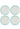 Sky Blue Scalloped Lunch Plate - Set of 4 - Casa by Josephine Jenno