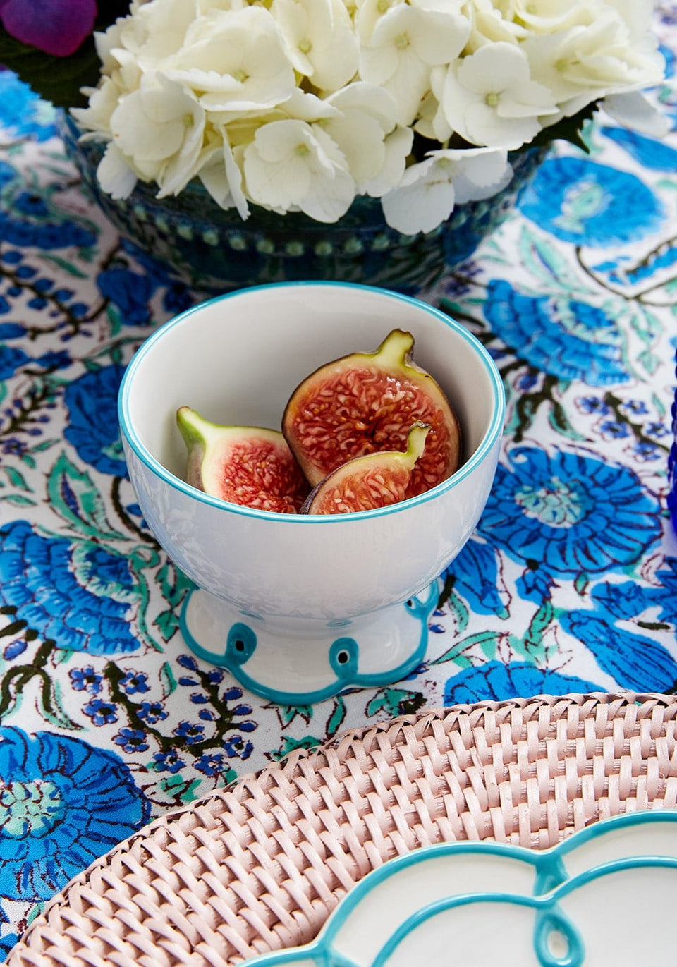 Sky Blue Scalloped Nibbles Bowl - Set of 4 - Casa by Josephine Jenno