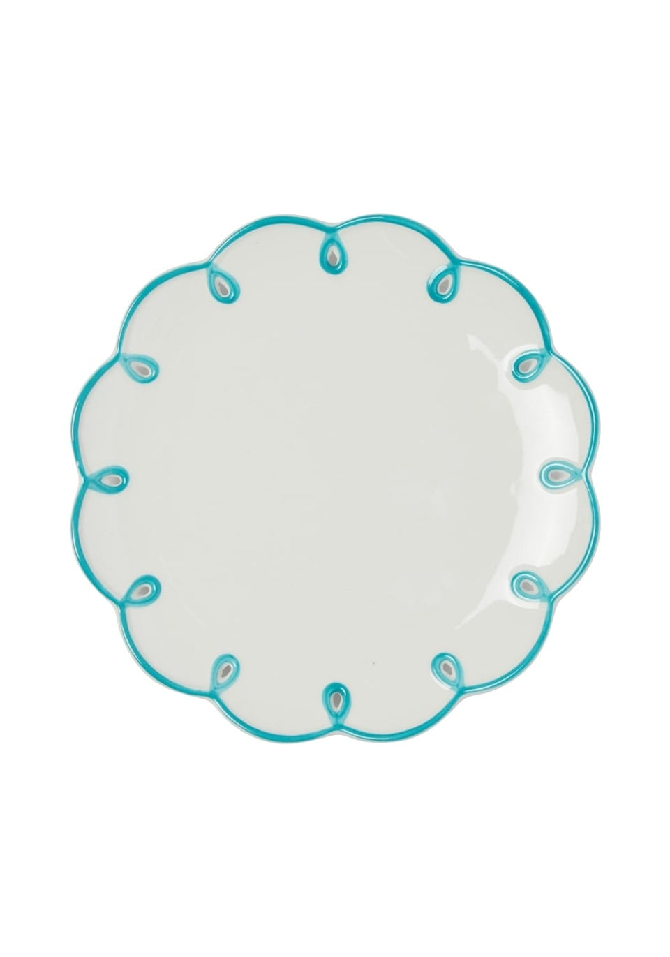 Sky Blue Scalloped Set