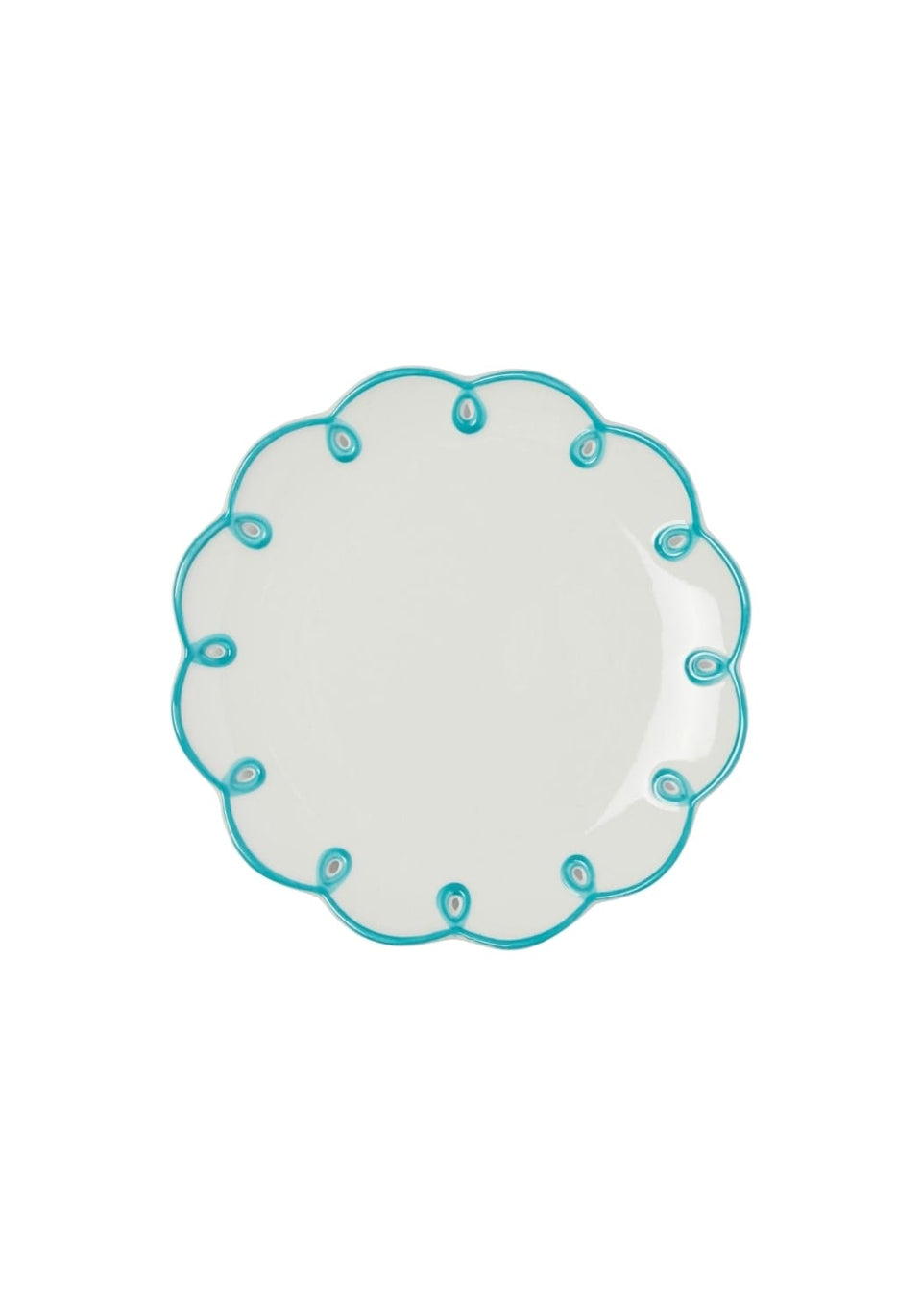 Sky Blue Scalloped Set