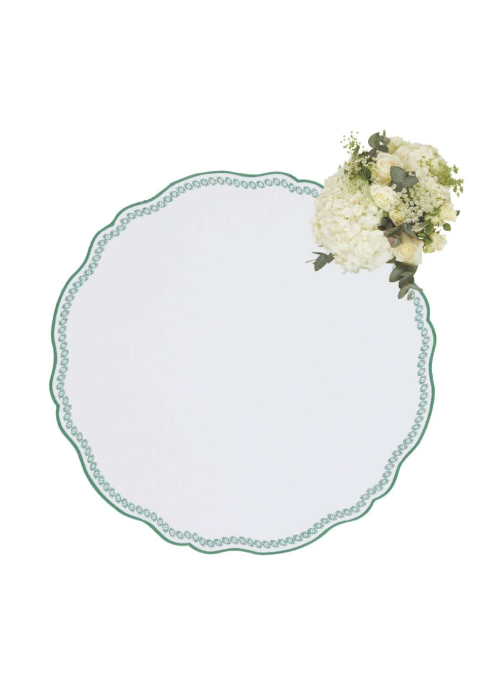 Smart Green Trim Placemats - Set of 4 - Casa by Josephine Jenno