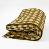 Soft Cotton Mustard Grid Quilt - Casa by Josephine Jenno