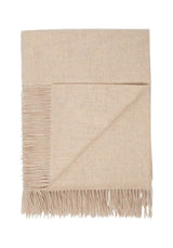 Soft Lambswool Tan Blanket - Casa by Josephine Jenno