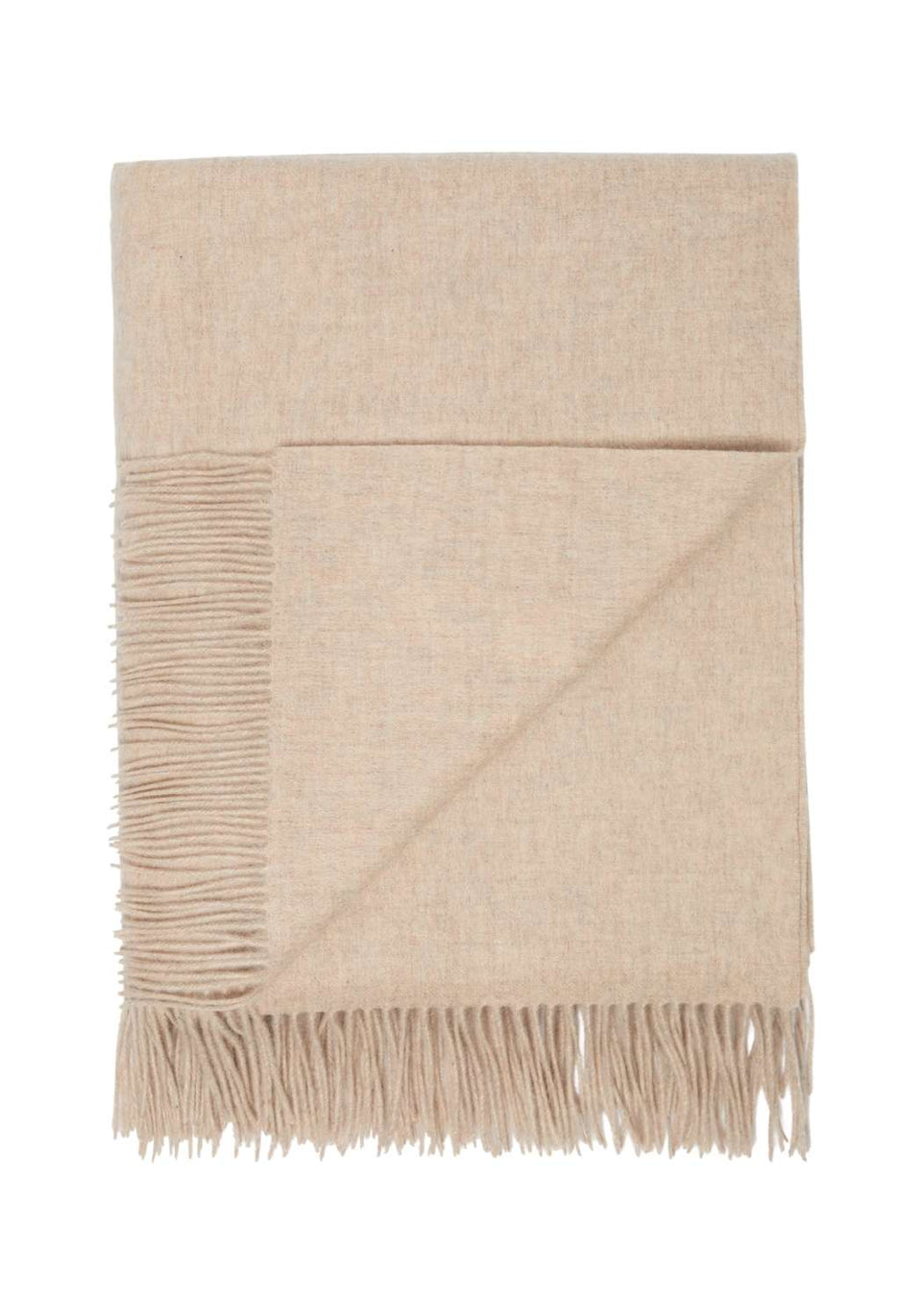 Soft Lambswool Tan Blanket - Casa by Josephine Jenno