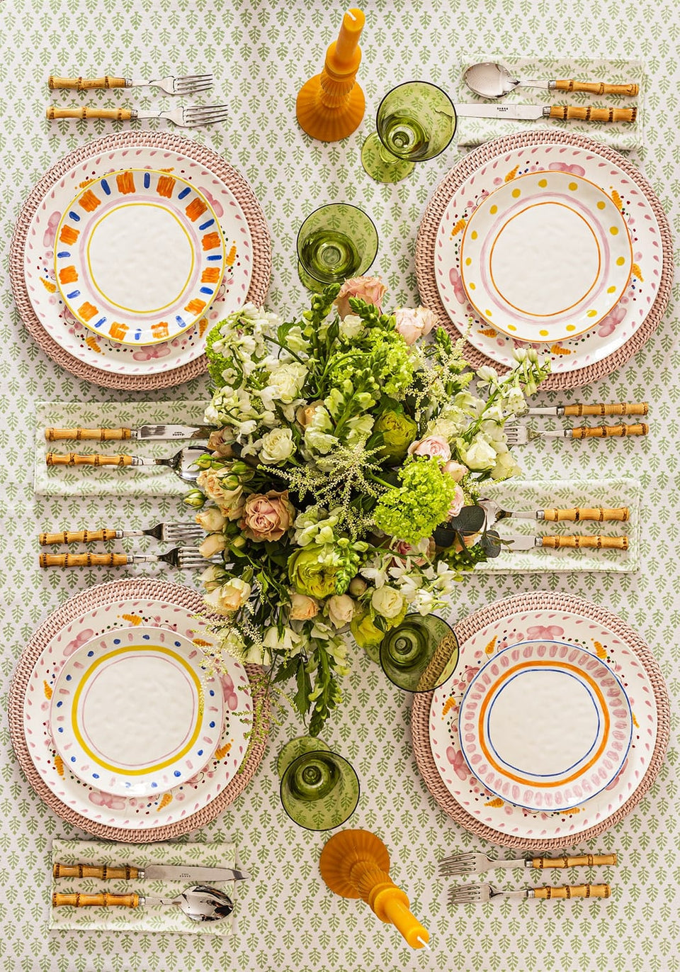 Soleil Dessert Plate Set of 4 - Casa by Josephine Jenno