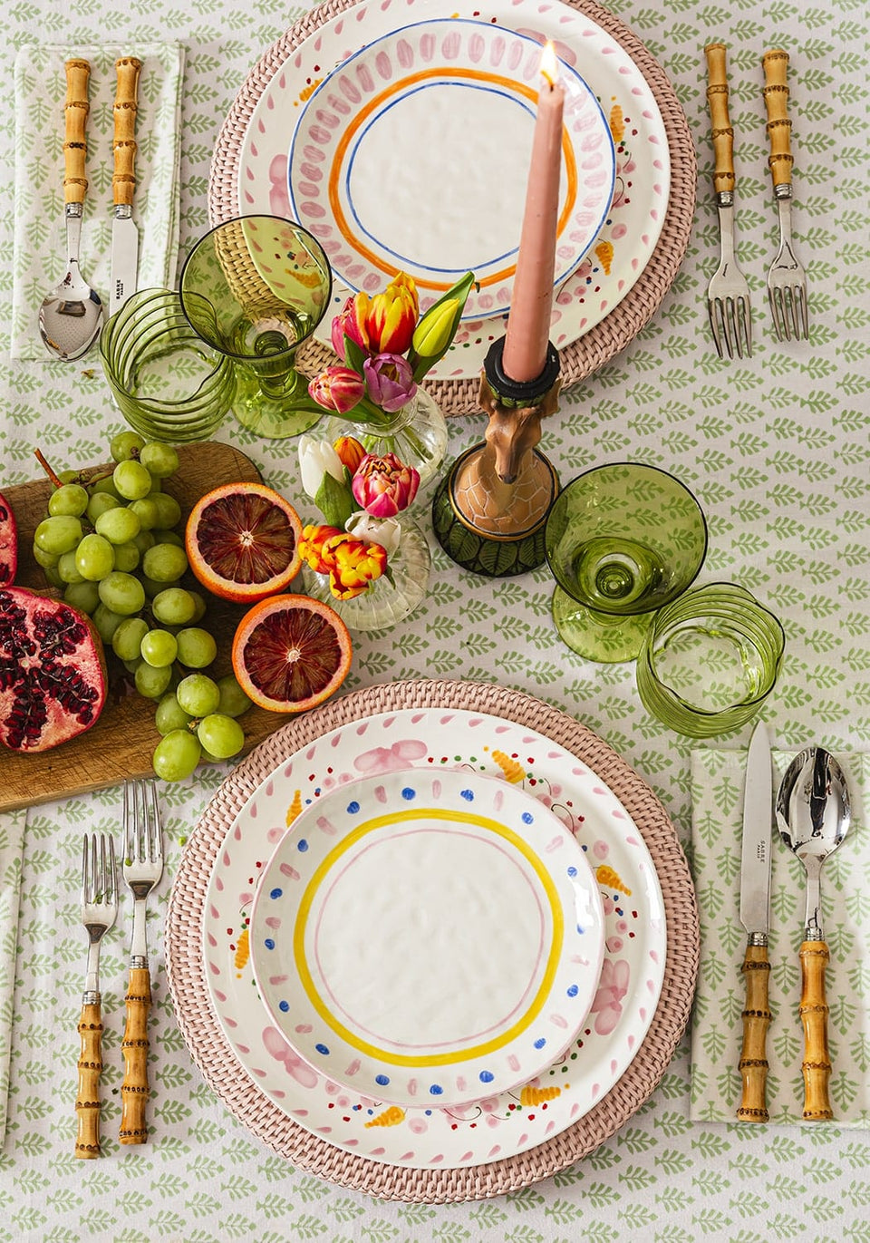 Soleil Dessert Plate Set of 4 - Casa by Josephine Jenno