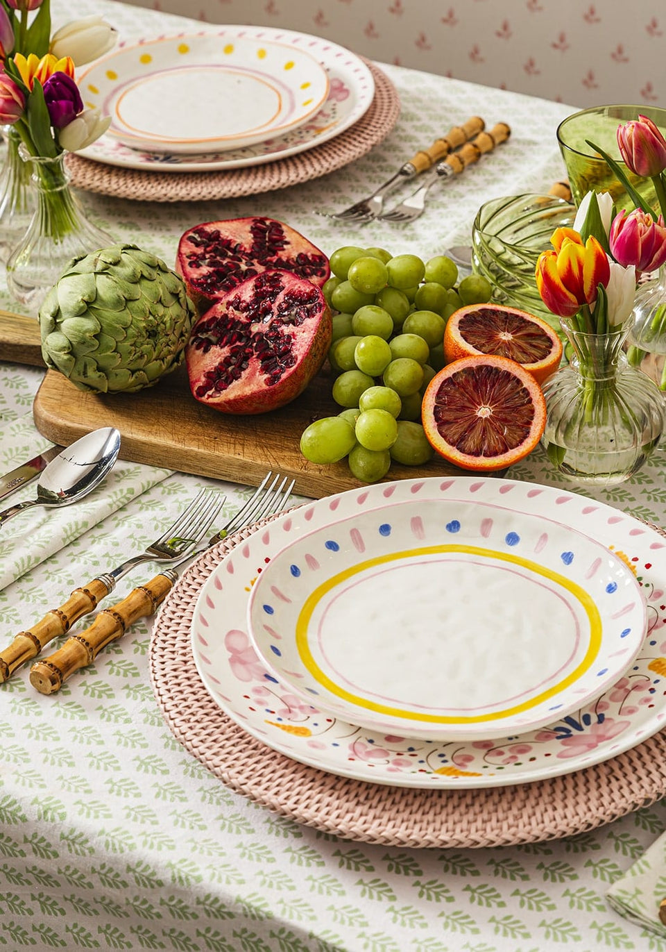 Soleil Dessert Plate Set of 4 - Casa by Josephine Jenno