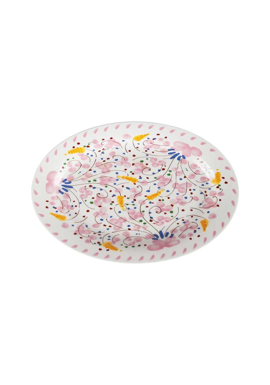 Springtime Meadow Oval Serving Plate - Casa by Josephine Jenno