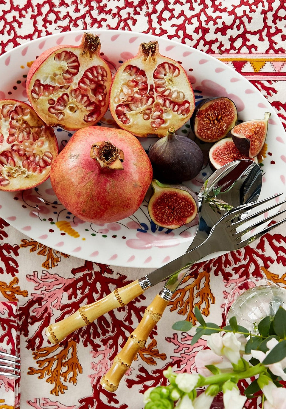 Springtime Meadow Oval Serving Plate - Casa by Josephine Jenno