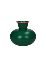 Sturdy Green Iron Vase - Casa by Josephine Jenno