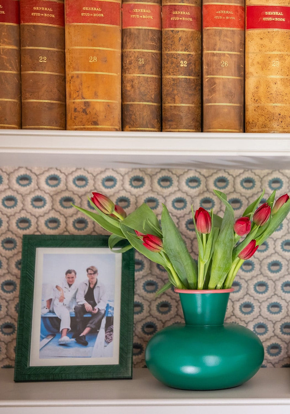 Sturdy Green Iron Vase - Casa by Josephine Jenno