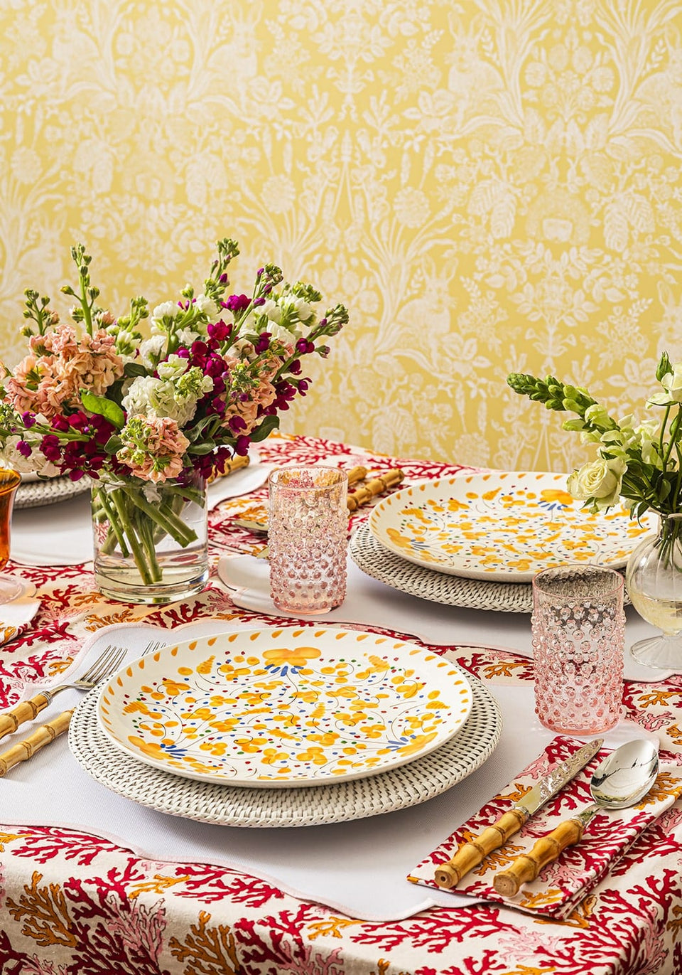 Sunshine Daisy Dinner Plate - Set of 6 - Casa by Josephine Jenno