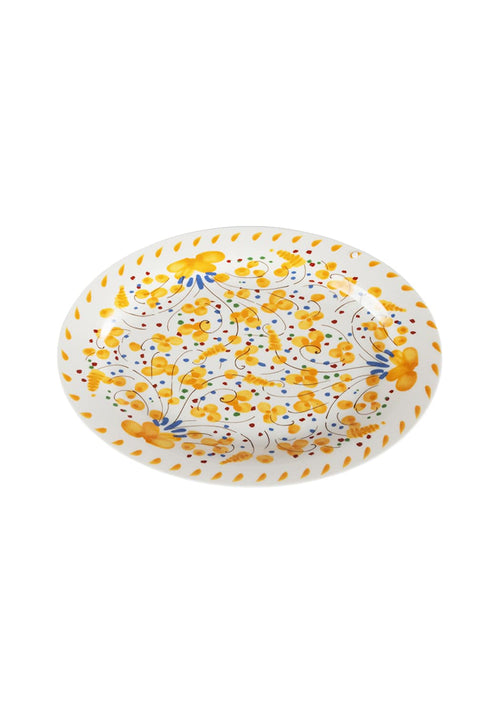 Sunshine Daisy Oval Serving Plate