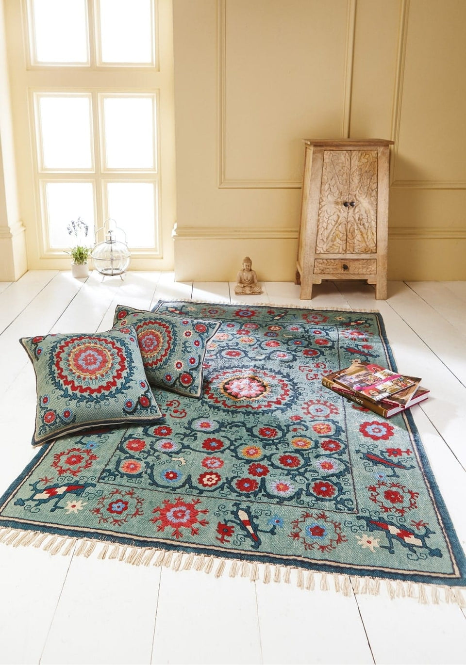 Suzani Rectangle Cushion Covers - Casa by Josephine Jenno