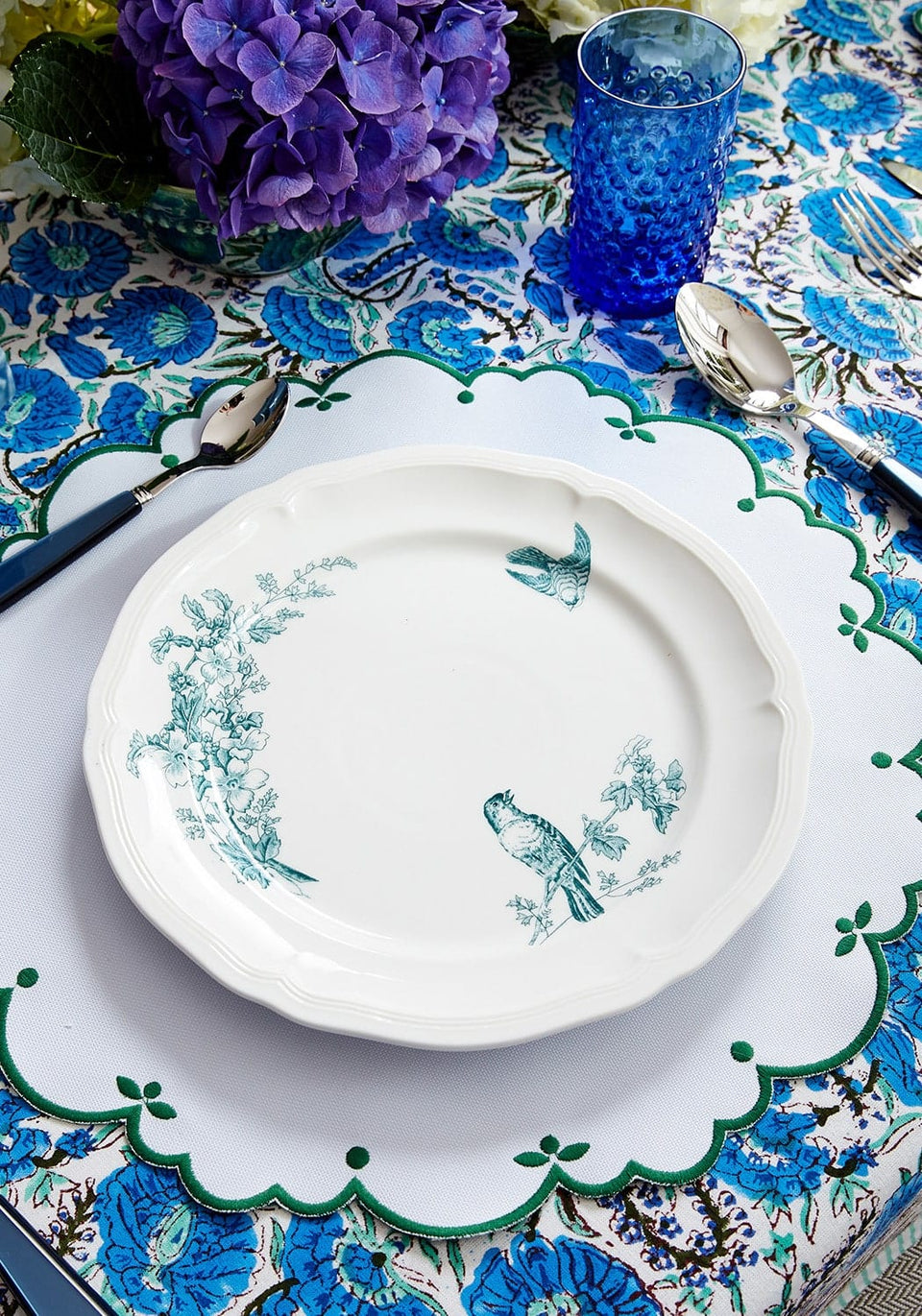 Sweet Greens Round Placemats - Set of 4 - Casa by Josephine Jenno