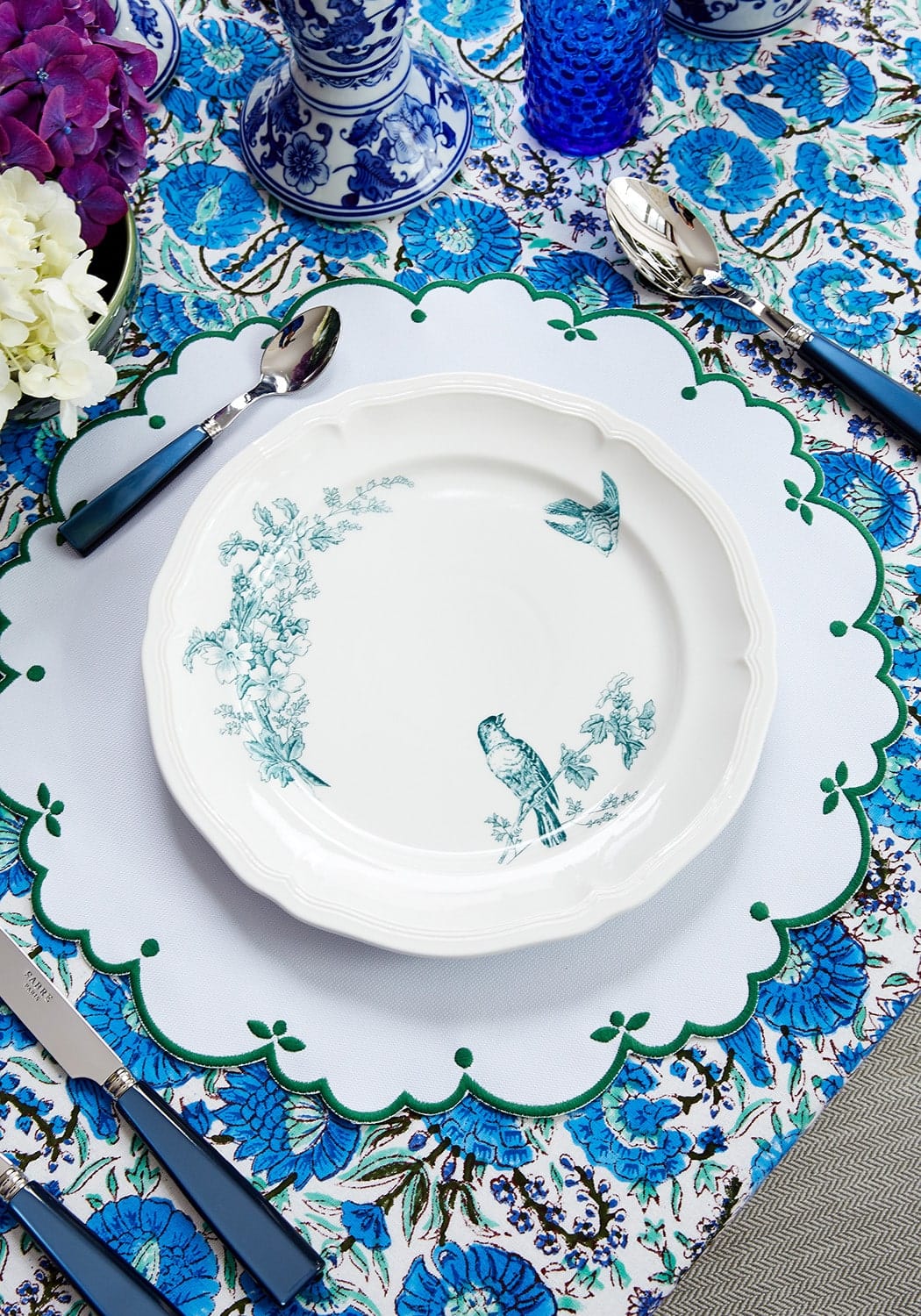 Sweet Greens Round Placemats - Set of 4 - Casa by Josephine Jenno