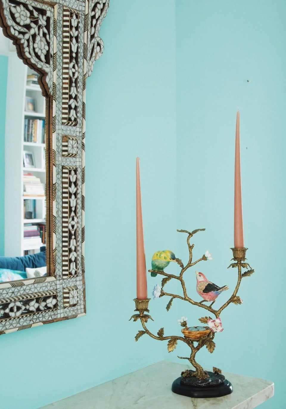 Sweet Tweets Candle Holder Centerpiece - Casa by Josephine Jenno