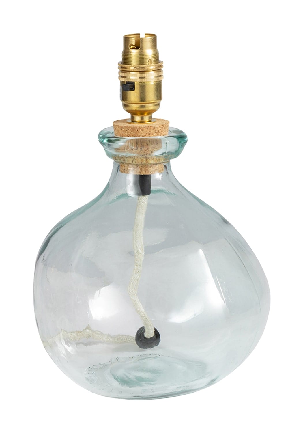 Tabitha Glass Table Lamp Base - Clear - Casa by Josephine Jenno