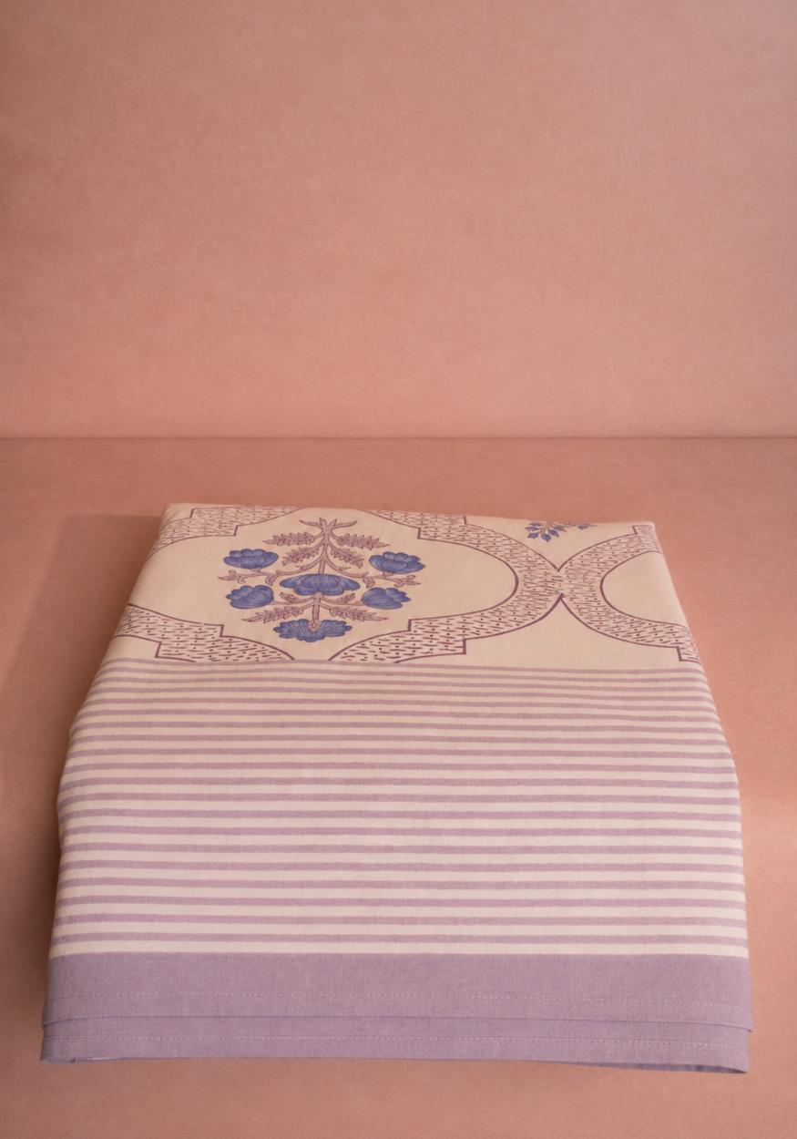 Flora Blue Tablecloth