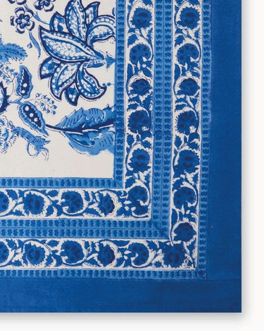 From Jaipur with Love Blue and White Tablecloth