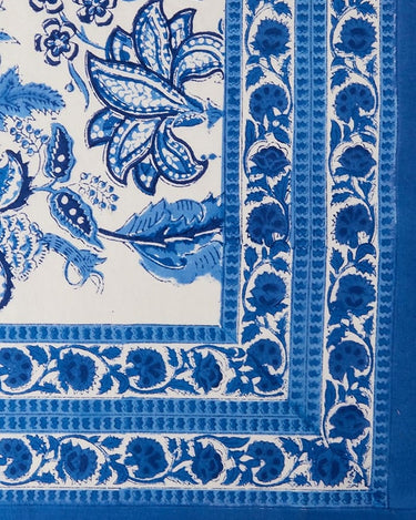 Tablecloth From Jaipur with Love Blue and White Tablecloth