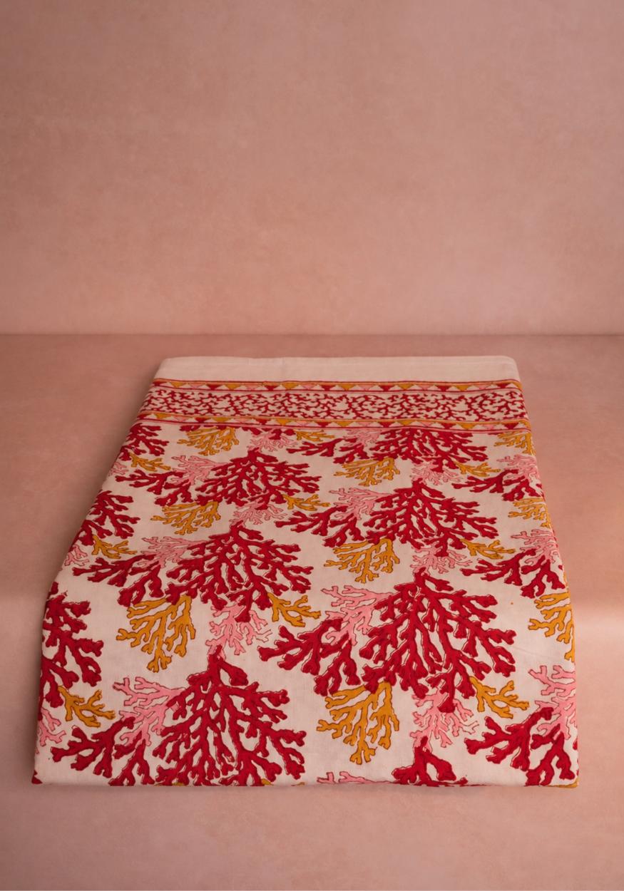 Rose Coral Tablecloth
