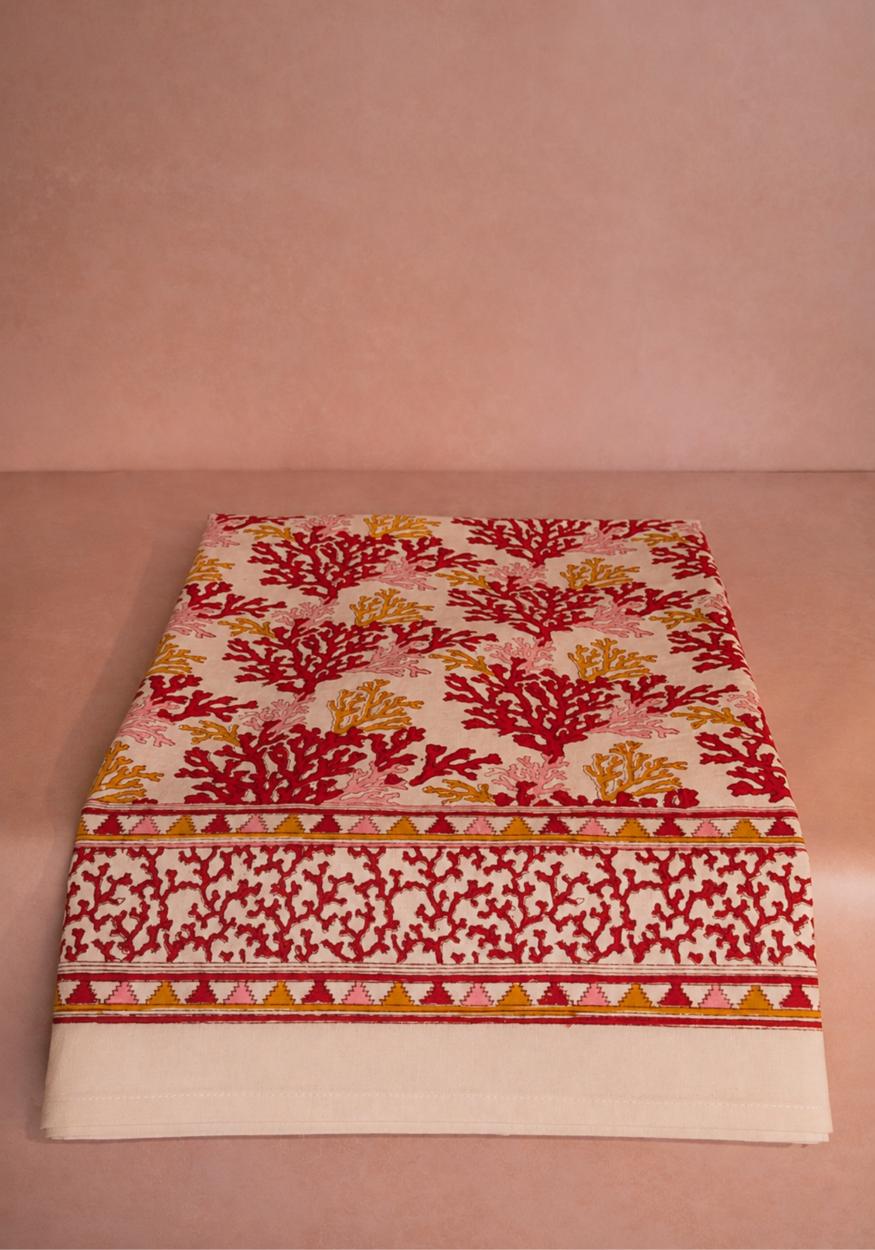 Rose Coral Tablecloth