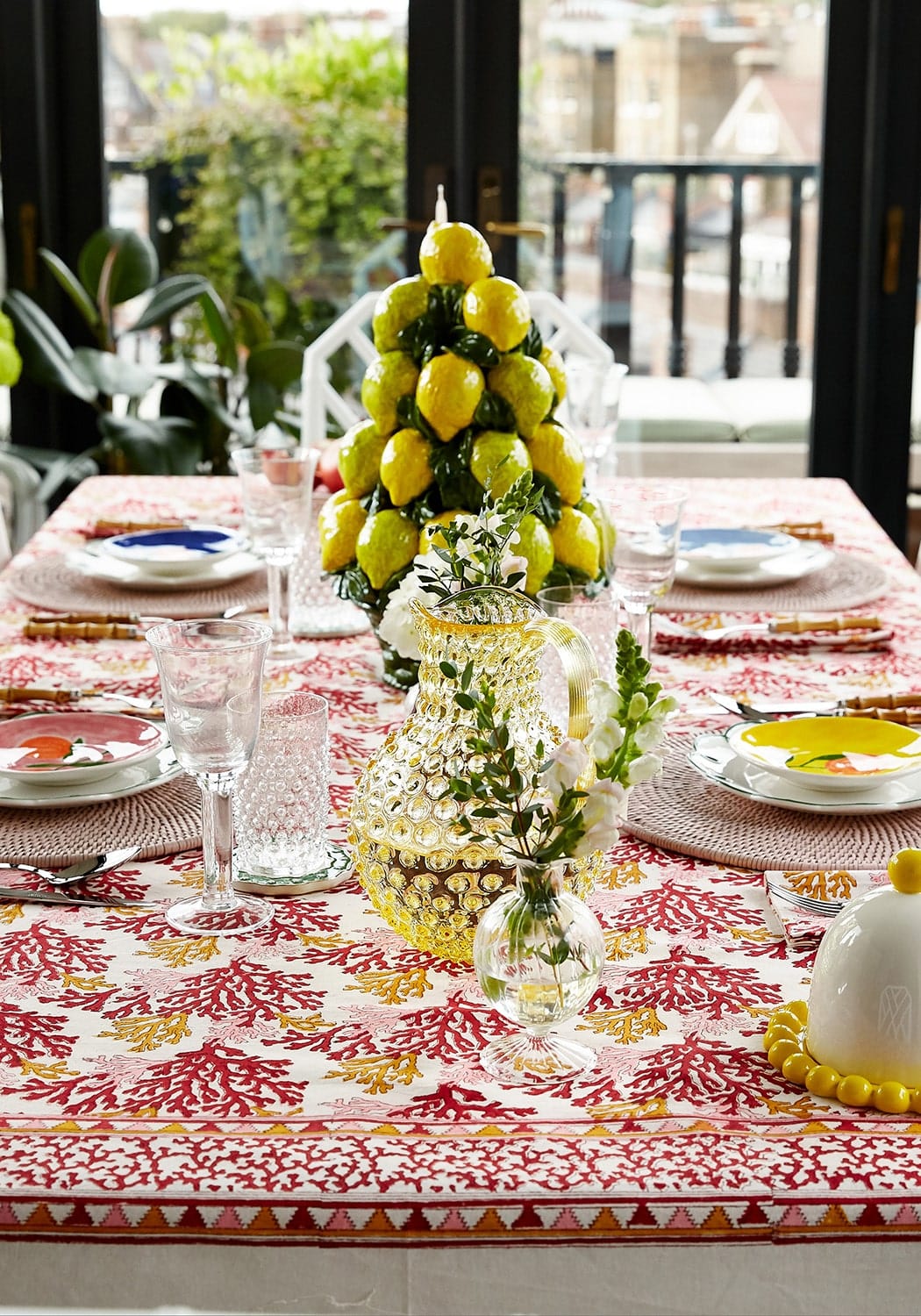 Tablecloth Rose Coral Tablecloth