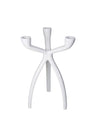 The Modern White Three-Armed Candleholder Large
