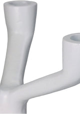 The Modern White Three - Armed Candleholder Large - Casa by Josephine Jenno