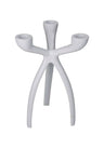 The Modern White Three-Armed Candleholder Medium