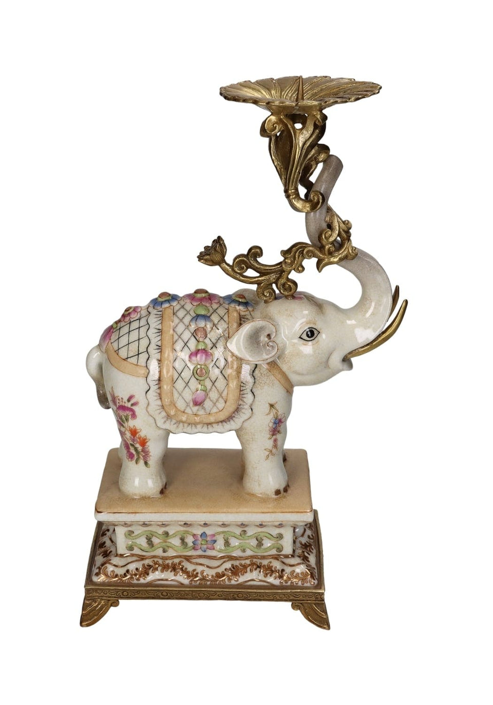 The Porcelain Elephant Candle Holder - White - Casa by Josephine Jenno