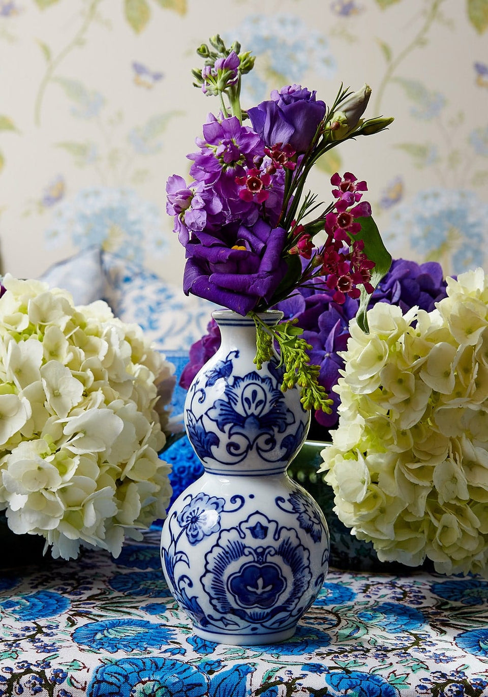 Three Delft Bud Vases - Casa by Josephine Jenno