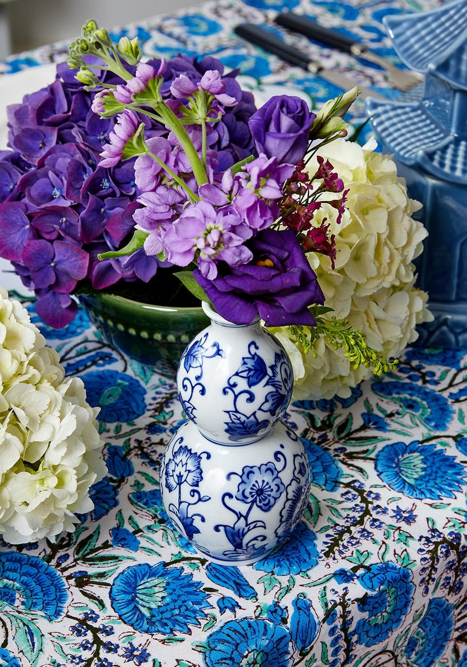 Three Delft Bud Vases - Casa by Josephine Jenno