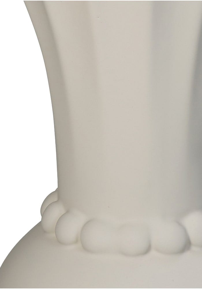 Timeless Ivory Vase with Bobbin Accent - Casa by Josephine Jenno